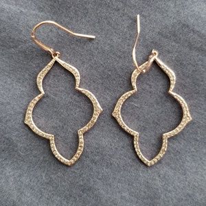 Rose gold chandelier earrings